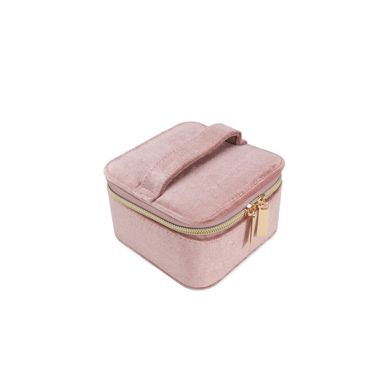 Travel Jewelry Case with Pouch: Rose