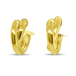 Gold Plated Double Hoop Earrings