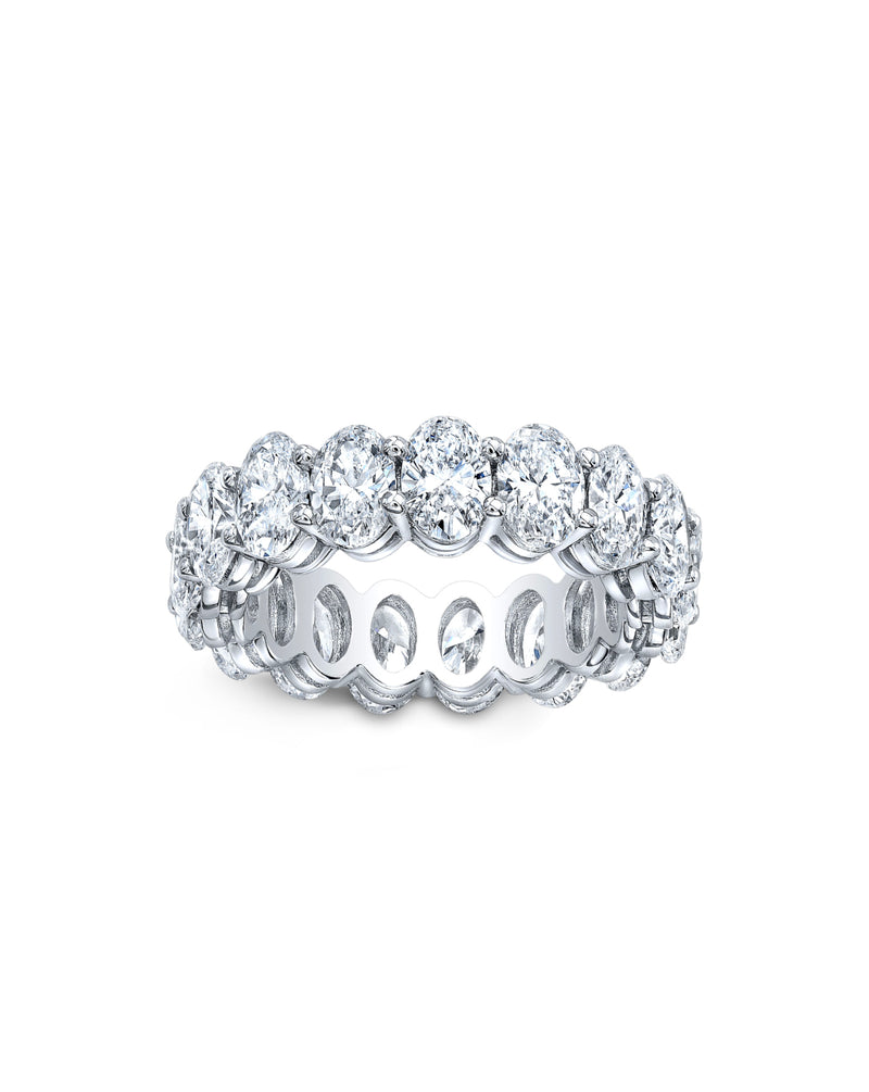 Eternity Band Ring | Oval Cut 4ct LAB Diamond-Online Exclusive