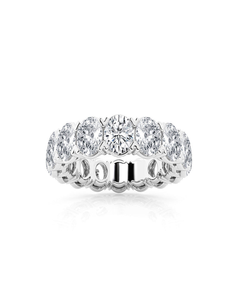 Eternity Band Ring | Oval Cut 7ct LAB Diamond