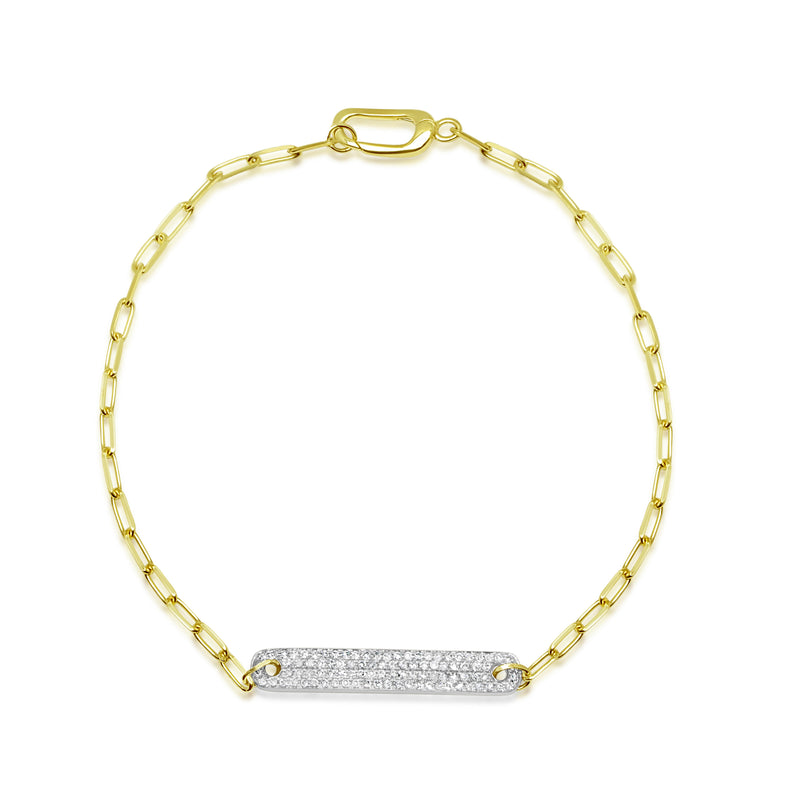 Paper Clip Bar Bracelet