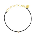 Dainty Diamond Bezel Parachute Bracelet