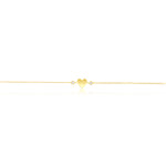 Dainty Heart and Bezel Bracelet