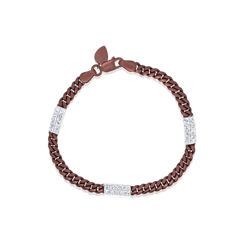 Dusk Metal Silver and Gold Diamond Bracelet