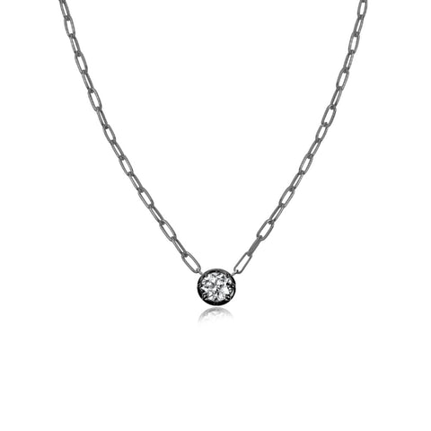 棚*涼様 スペックルドテイルcp.リングネック.アムファーストcp.マラードダッ Colett Lab Grown 1 carat Paperclip Necklace – Meira T Boutique