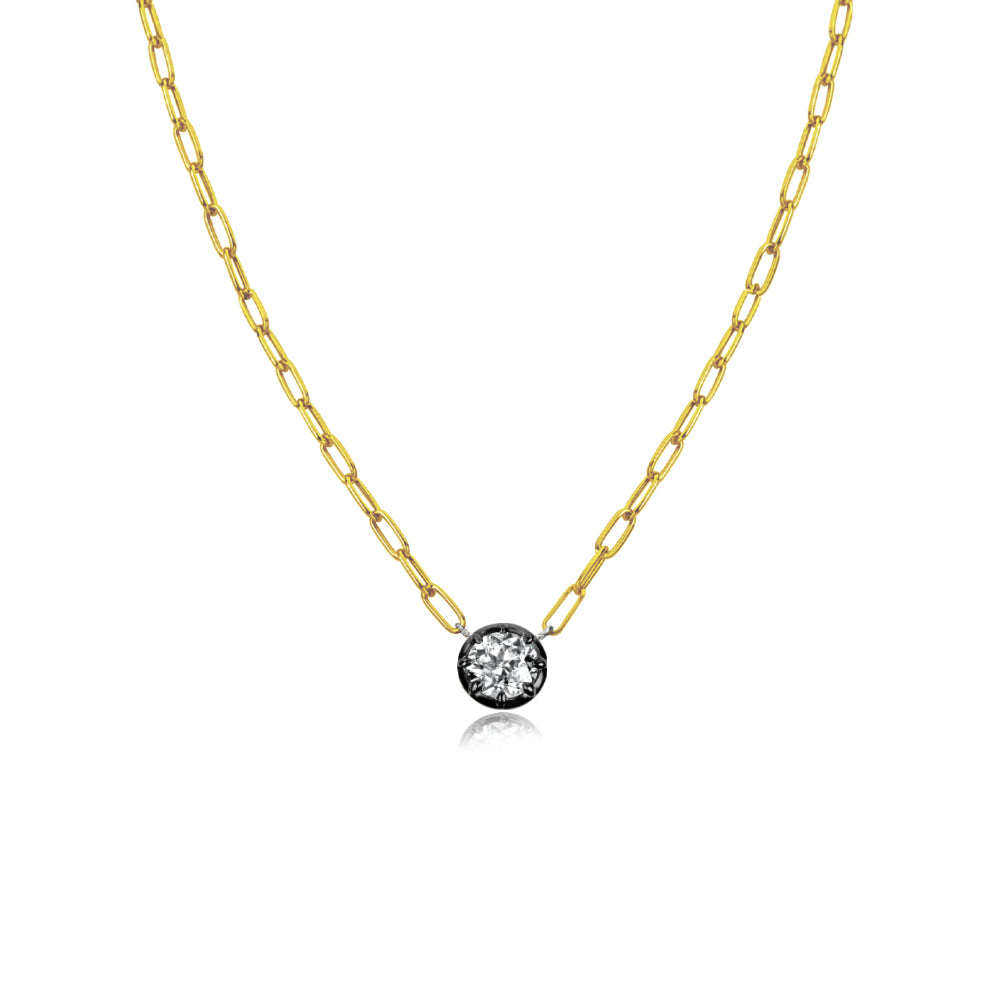 Colett Design Colett Lab Grown 1 carat Paperclip Necklace – Meira T Boutique