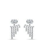 Fringe Diamond Earrings | Oval Cut 1.5ct LAB Diamond