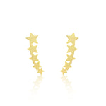 Yellow Gold Shooting Stars Stud