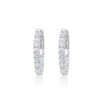 3 Carat LAB Grown Diamond Hoops Oval