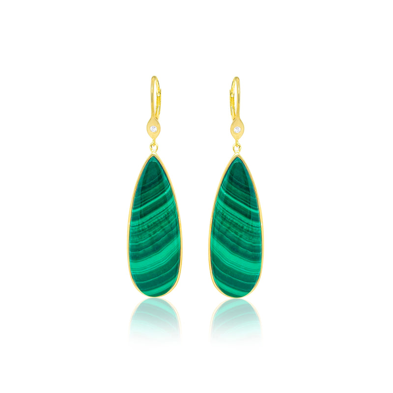Malachite Earrings