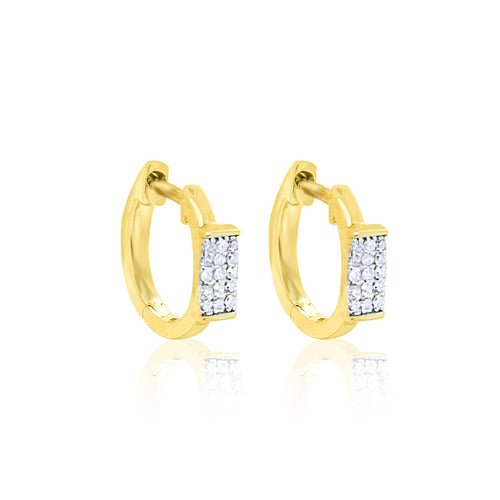 Yellow Gold Diamond Hoops *ONLINE EXCLUSIVE*