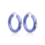 Ibiza After Dark Silver Hoops
