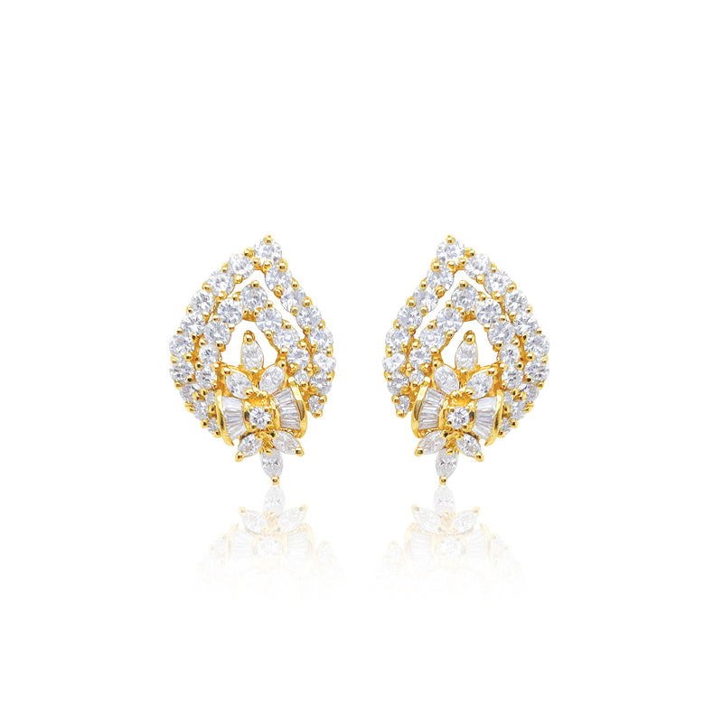 Cocktail Vintage Diamond Earrings
