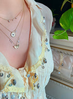 Dainty Cross and Bezel Diamond Necklace