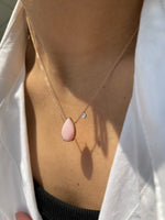 Blue Topaz Pear Necklace