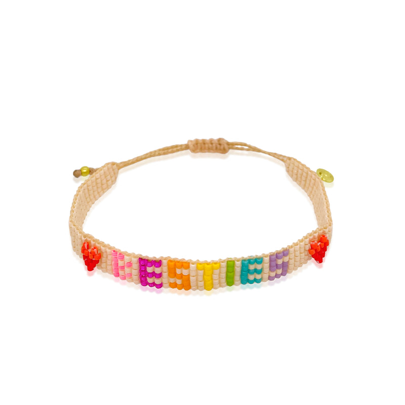 Rainbow BESTIES Bead Bracelet