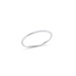 Dainty White Gold Diamond Ring