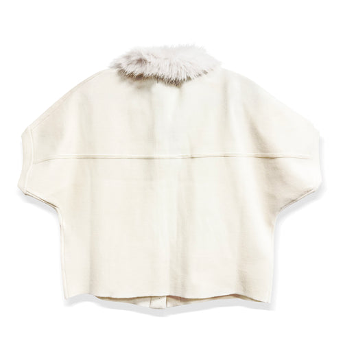 Faux Fur Trim Cardigan