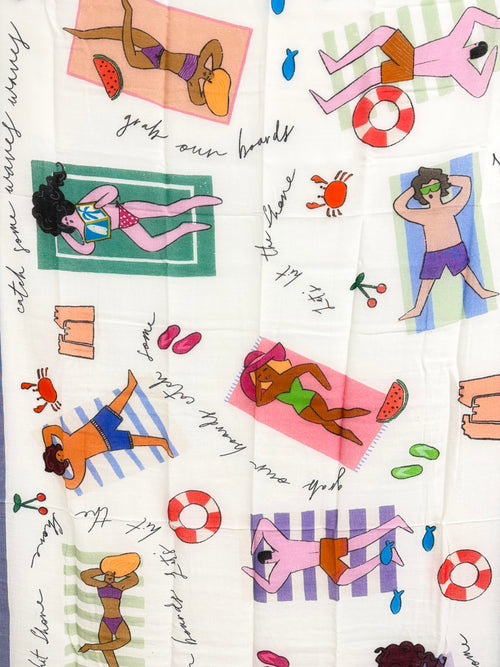 Seaside Day Dream Oversized Scarf