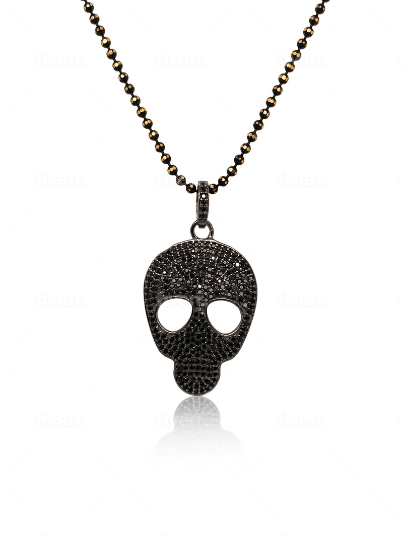 Ball Chain and Skull Necklace