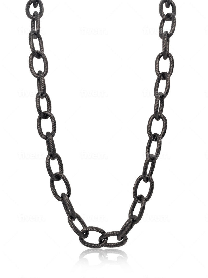 32" Oval Link Stainless Steel Chain