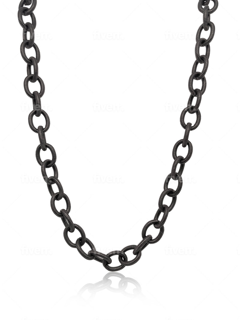 32" Round Link Stainless Steel Chain