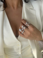 Multi Stone and Band Ring | 2 ct LAB Diamond