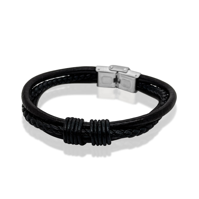 Mixed Rope Stainless Steel Bracelet