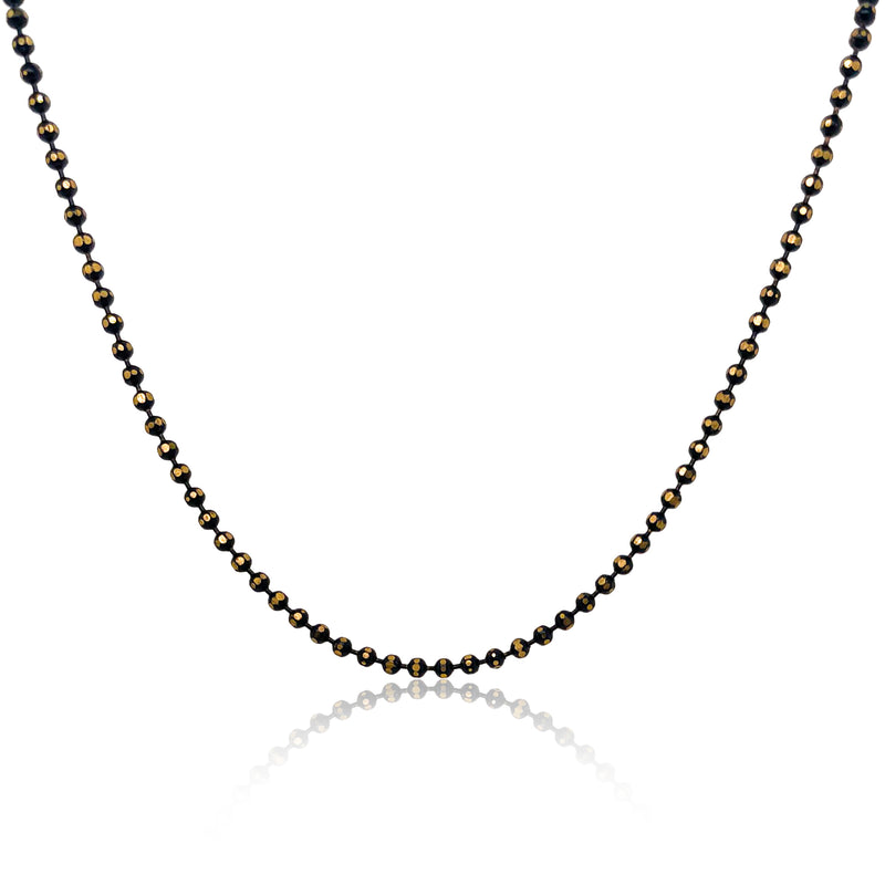 Black and Gold Bead Chain