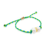 Green Double Pearl Parachute bracelet