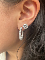 3 Carat LAB Grown Diamond Hoops Oval