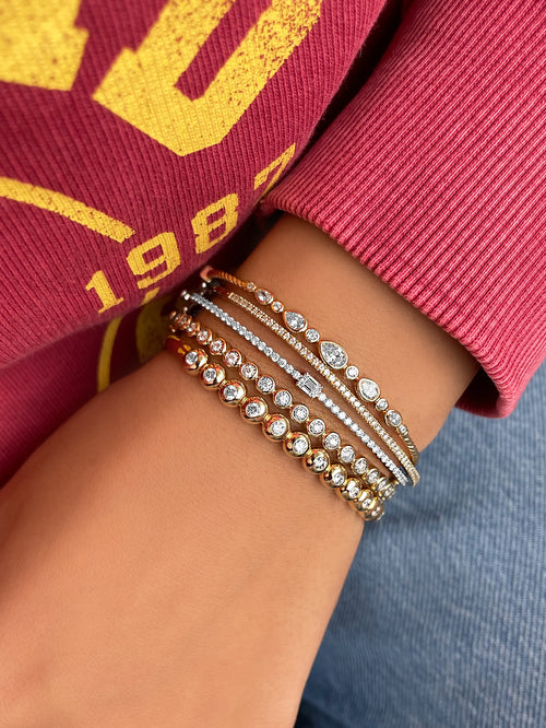 14kt Yellow Gold Diamond Bangle ONLINE EXCLUSIVE