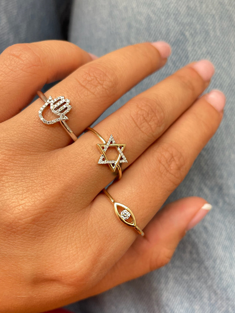 Diamond Hamsa Ring ONLINE EXCLUSIVE