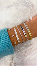 White Gold Rainbow Bracelet