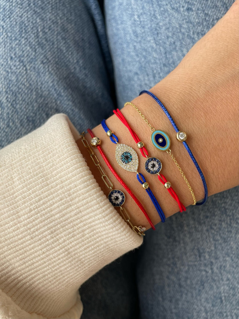 Evil Eye Red String Bracelet