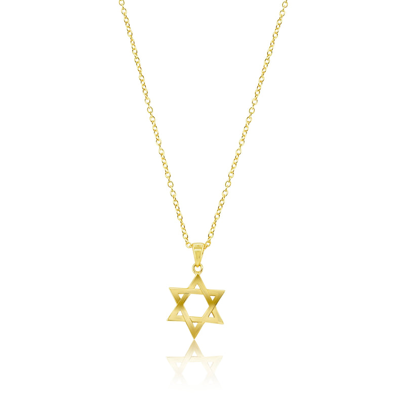 Dainty Gold Plated Jewish Star of David Necklace