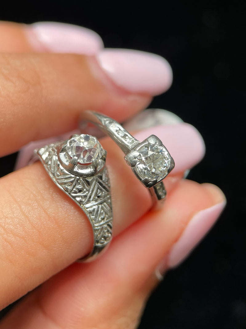 14k White Gold Diamond RIng