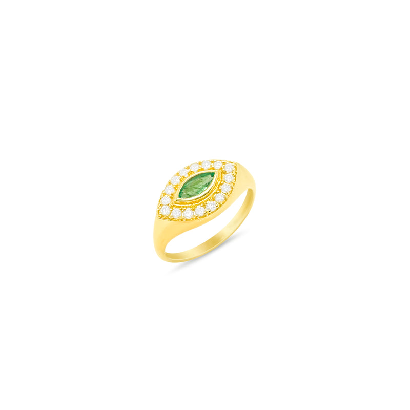 Marquise Emerald Ring