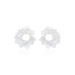 Radiant Spiral Diamond Earrings