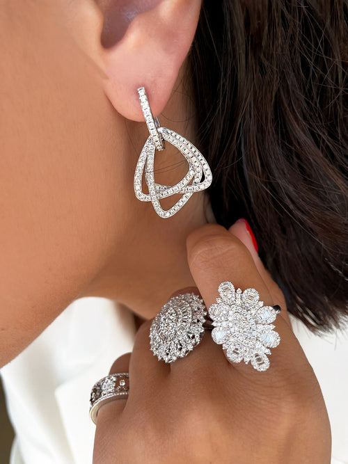 Drop Diamond Encrusted Earrings *ONLINE EXCLUSIVE*