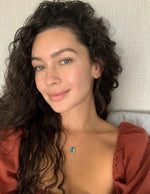 Blue Topaz Pear Necklace