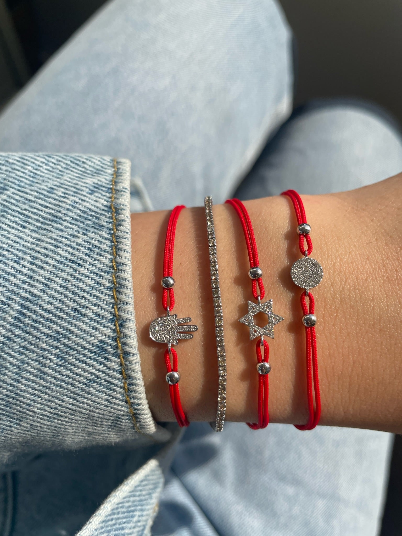 Buy Atelier All Day Hamsa Red String Bracelet Online