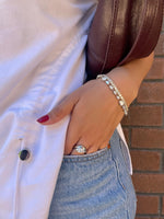 Curved Solitaire Ring