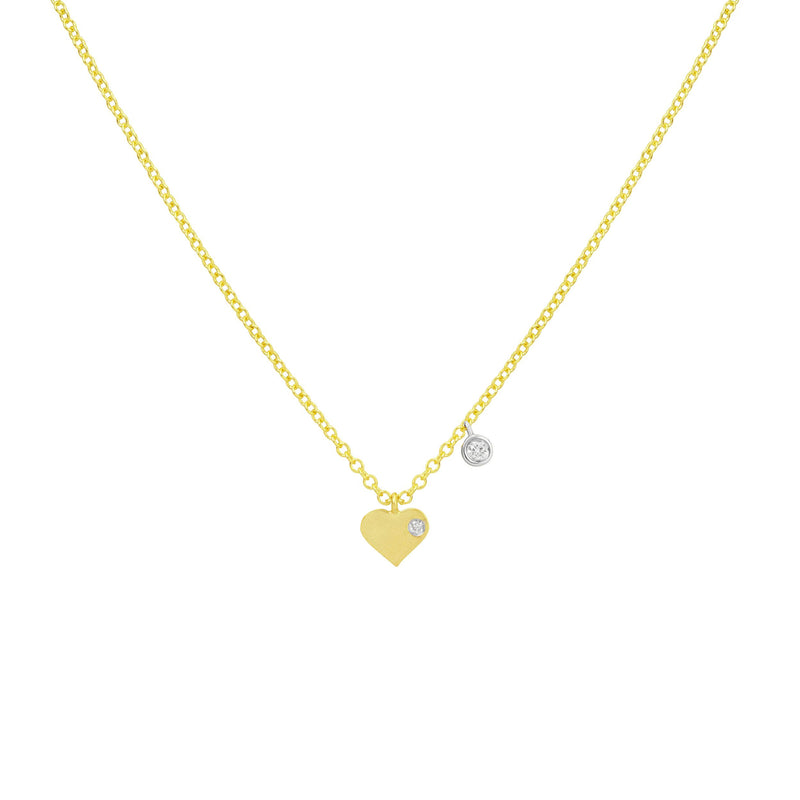 Heart Bezel Necklace