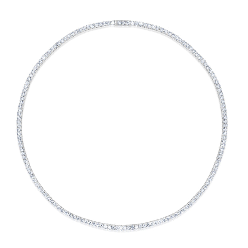 13 Cts Tennis Necklace LAB Grown