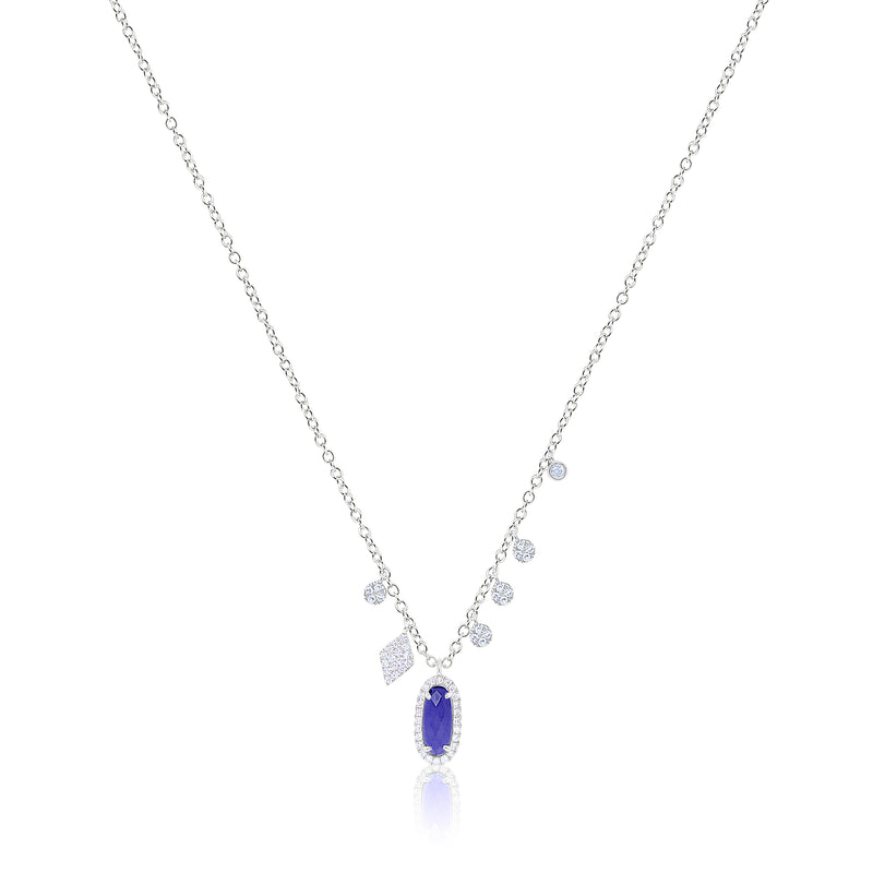 Dainty Blue Sapphire Signature Necklace