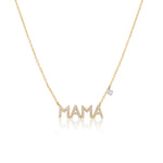 Rose Gold Mama Diamond Necklace