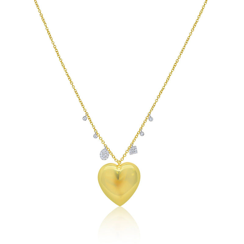 Yellow Gold Heart Locket Necklace