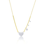 Diamond Heart Spot Chain Necklace