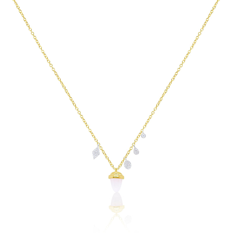 Yellow Gold Acorn Necklace
